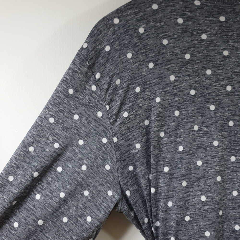 Laura Ashley polka dot gray robe - Picture 10 of 10